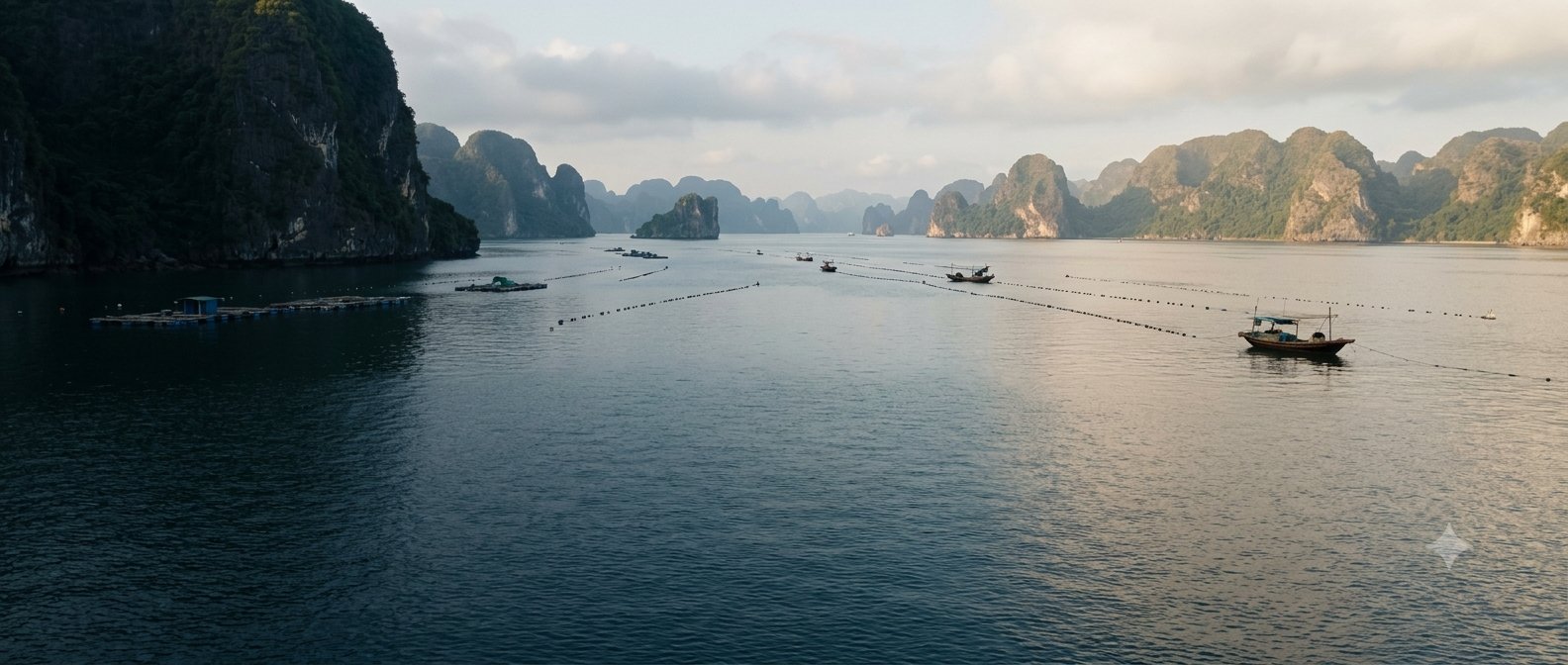 Marine landscape of North Vietnam